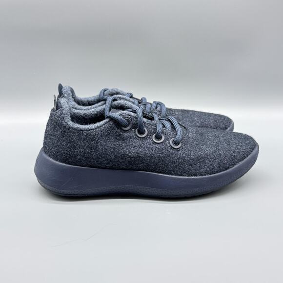 Allbirds Shoes Womens 6 Blue Merino Wool Mizzle Lace Up Running Sneakers - Picture 1 of 13